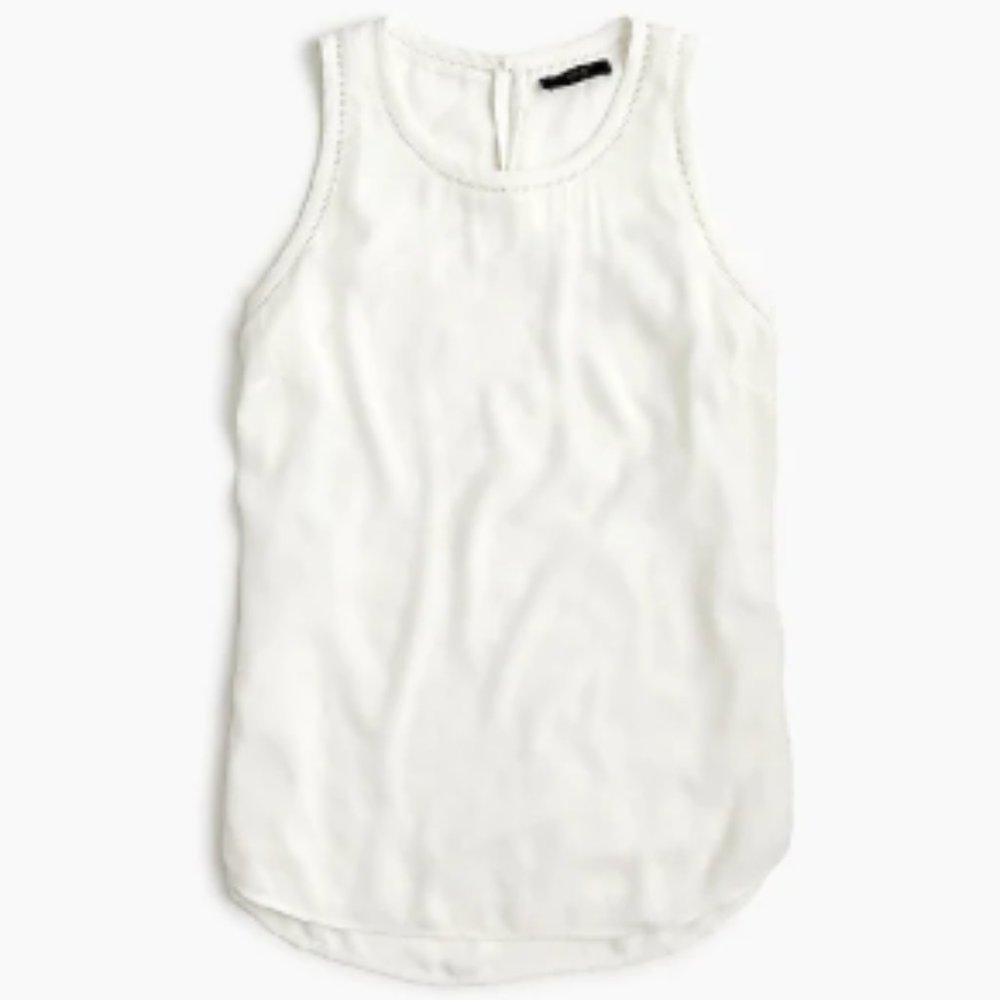 White J.Crew sleveless shirt